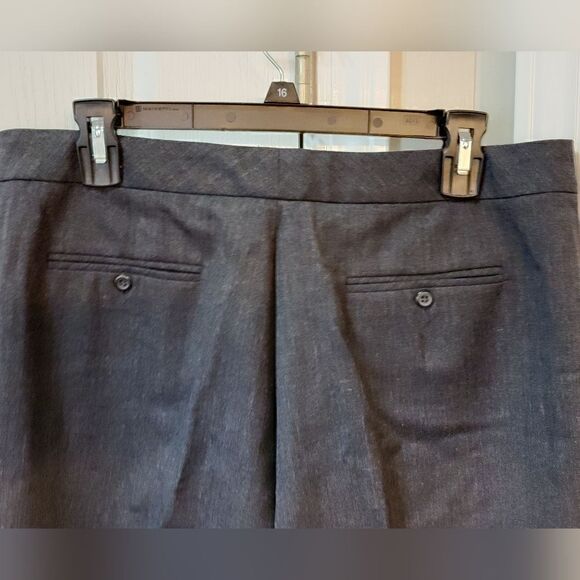 Pendleton Dark Gray Virgin Wool Madison Trouser Pants Size 14P - Picture 5 of 9